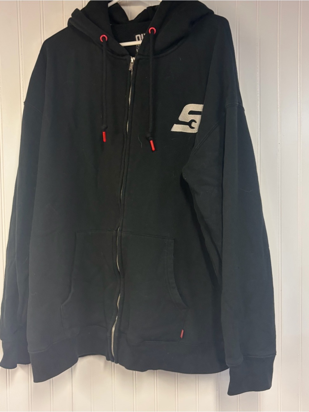 Dixxon Snap On Black Zip-Up Hooded Jacket 2X